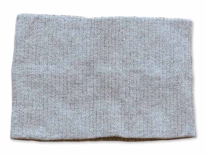 予約　ヤクとオーガニックコットンネックウォーマー　グレー