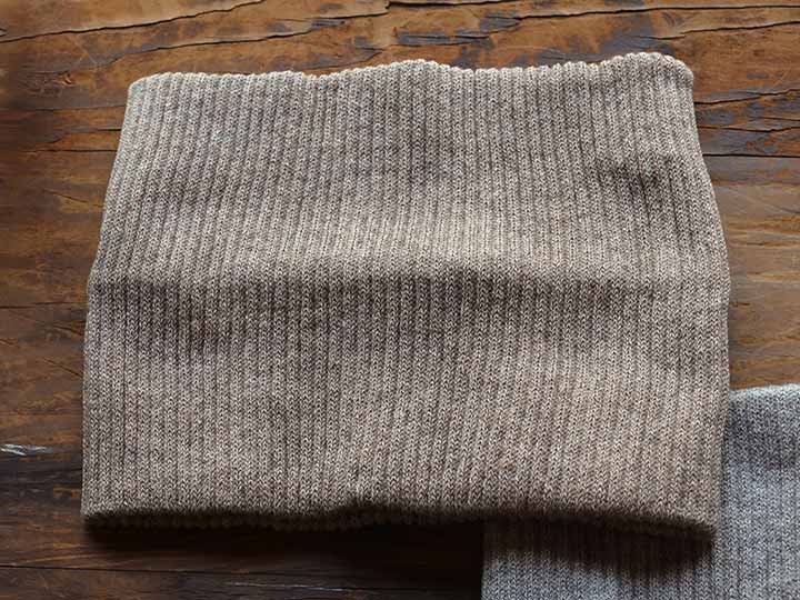 予約　ヤクとオーガニックコットンネックウォーマー　ブラウン_3