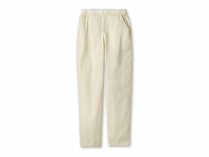 予約　さらっと軽いデニムパンツ　バニラ　Ｍ