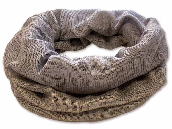 予約　起毛シルクウォーマー　グレー