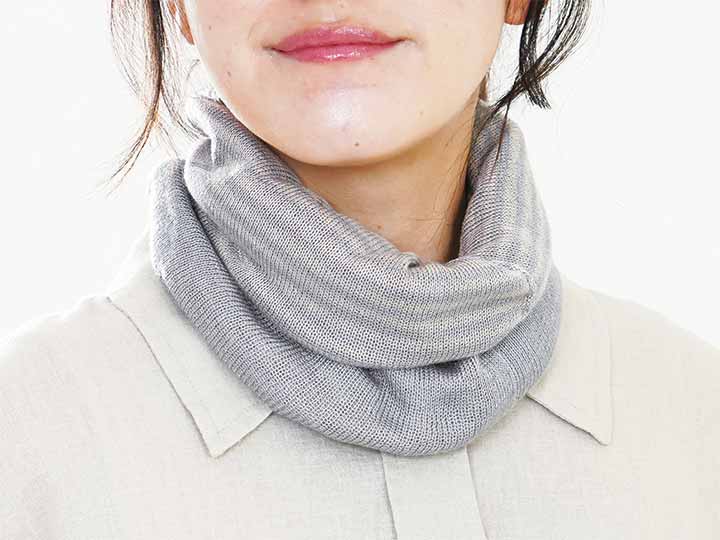 予約　起毛シルクウォーマー　グレー_2