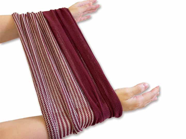 予約 起毛シルクウォーマー ワイン_3