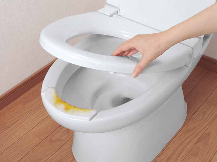 予約 おしっこ吸う〜パット(便器のすき間シート) 30コ入_3