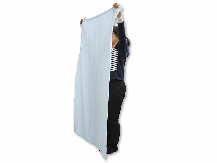 予約　やわらか〜いガーゼの大判バスタオル（水色）_2