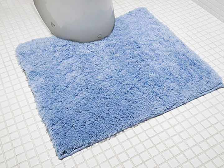 吸水速乾コスモトロン(R)のトイレマット（ブルー）