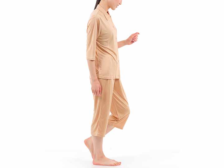 シルクサマーパジャマ ゴールドベージュ L_2