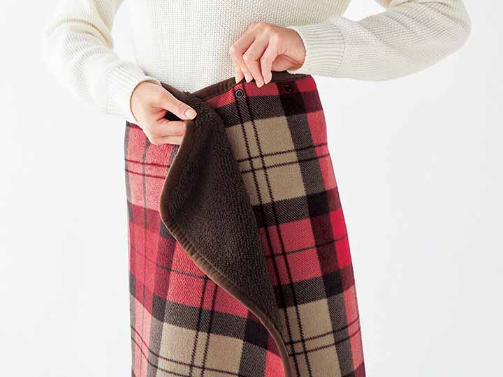 予約 リバーシブルマルチブランケットレッドチェックの宅配は大地を