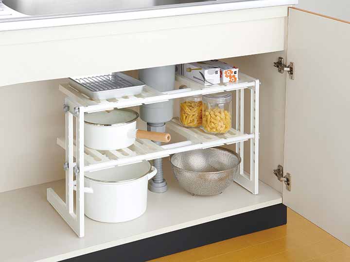 シンク下フリーラック2段伸縮タイプｍｔ2 ｅｘ 有機野菜や自然食品の購入は大地を守る会のお買い物サイト