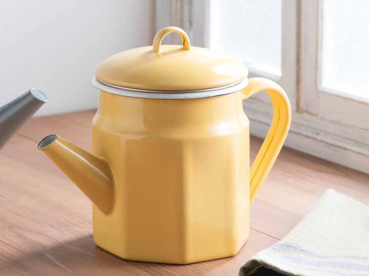 予約　活性炭付八角オイルポット　イエロー