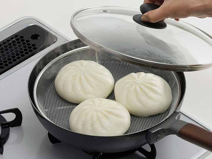 予約　ステンレス蒸しざる25CM_5