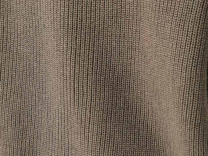 予約　ＯＣ　ニット　片畦コクーンカーディガン・ブラウンメランジ・Ｍ_3