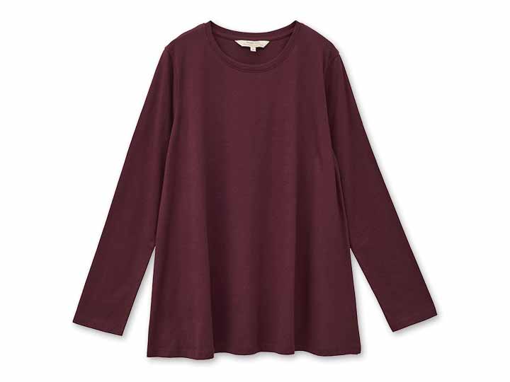 予約　ＯＣ　天竺フレアトップ・バーガンディ・Ｍ