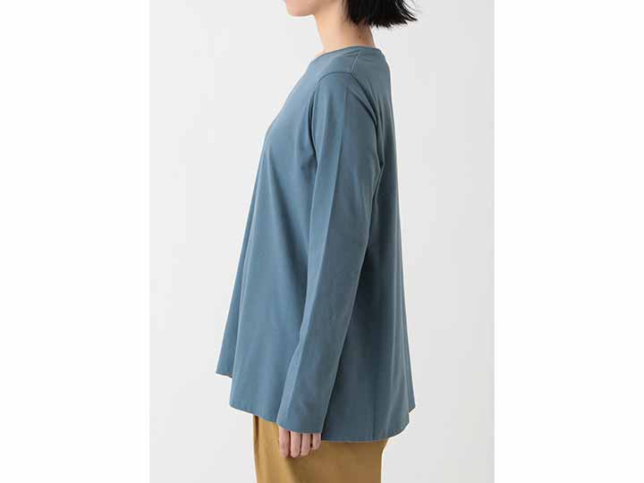 予約　ＯＣ　天竺フレアトップ・ブルー・Ｍ_2