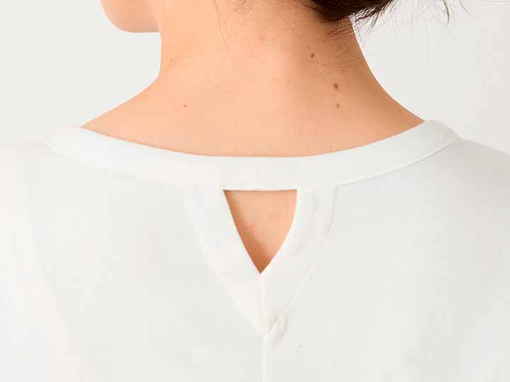 予約 オーガニックコットン 天竺メッセージTシャツ・エコホワイト・M_4