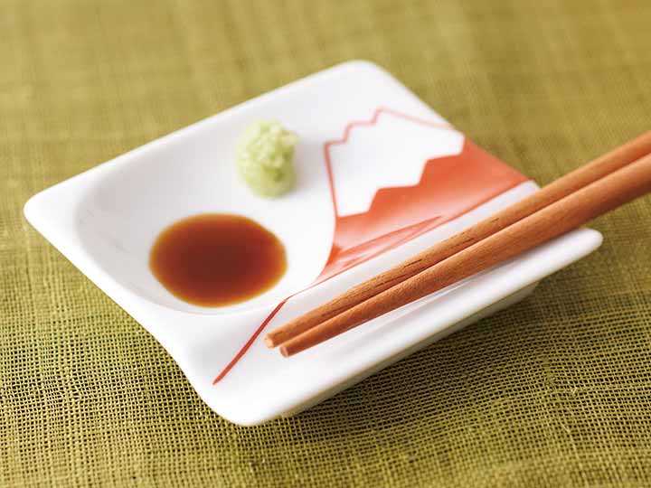 重宝皿　2枚セット　富士山（赤・青）_3