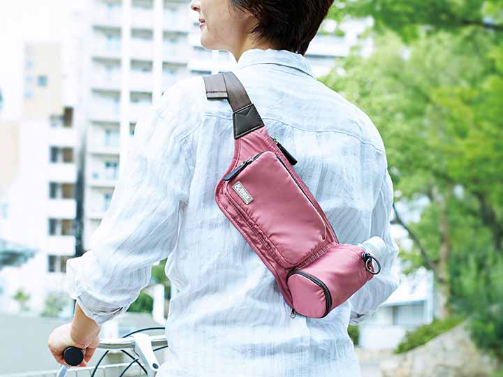 予約　体にフィット！軽量ウォークバッグ　ローズ_4