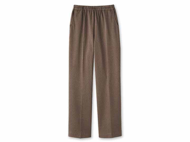 予約　あったか楽ちん裏起毛パンツ（モカ）Ｍ