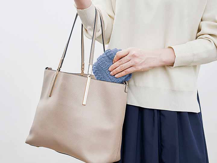 予約　内側シルク100あたたか帽子　ライラックブルー_5