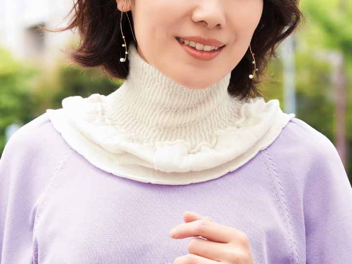 予約　しっとりシルクネックカバー（オフホワイト）_3