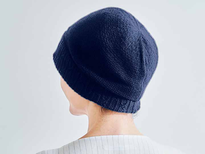 予約 すっぴん隠しコットンキャップ(ネイビー)_2