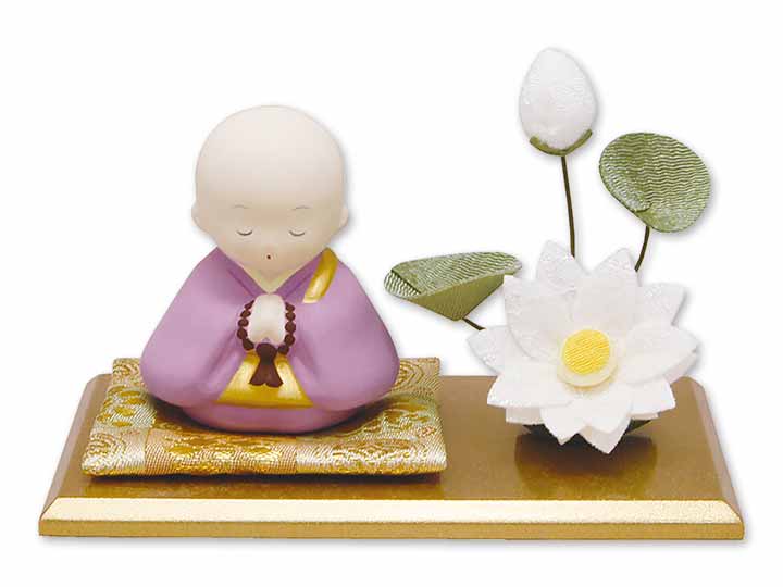 予約　お坊さんと蓮飾り