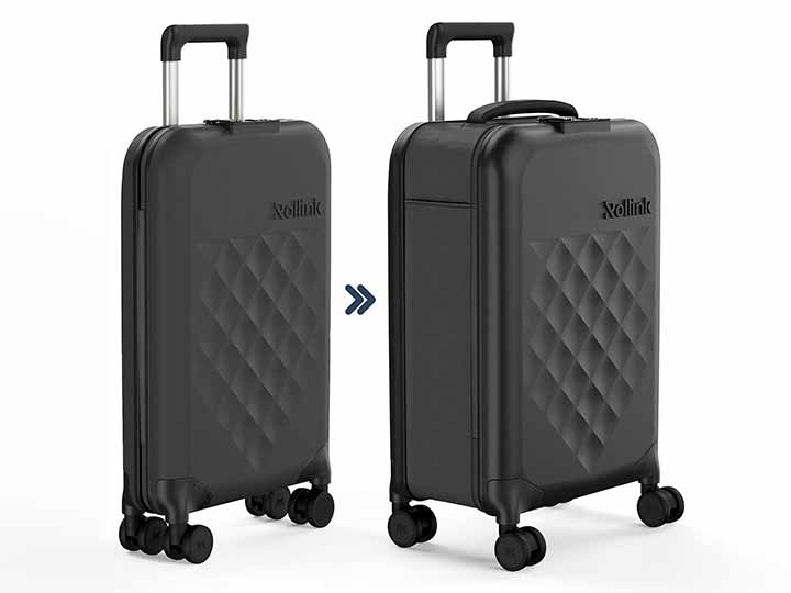 Ｒｏｌｌｉｎｋ　Ｆｌｅｘ　360　ぺったんこスーツケース　39Ｌ　ブラック