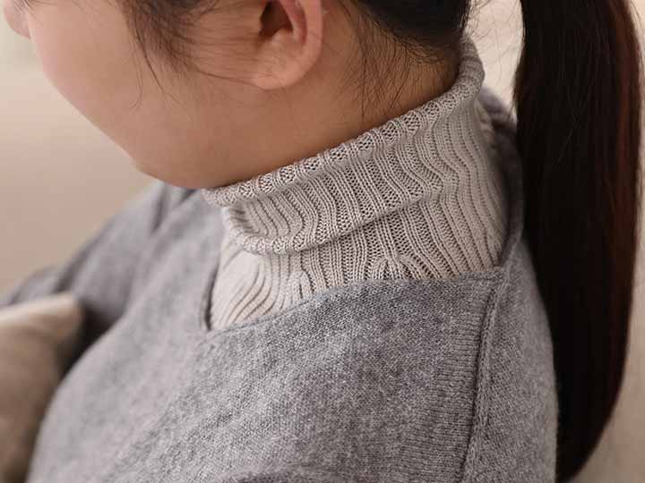 予約　Ｐｒａｋｒｉｔｉ　Ｗｅａｒｉｎｇ　シルクのネックカバー＆ウォーマー　シルバーグレー_2