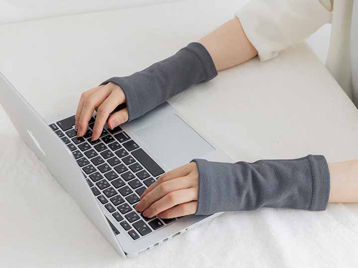 予約 カポック混ウォーマー(手首・足首用)_4