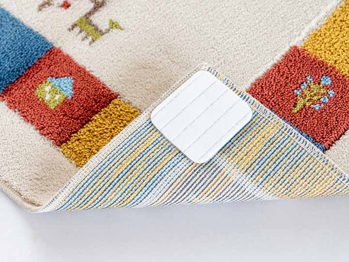 予約　洗えるコーナー吸着玄関マット　シエラ　45×75　ベージュ_3