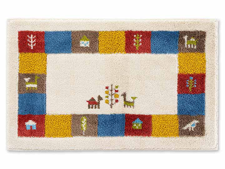 予約　洗えるコーナー吸着玄関マット　シエラ　50×80　ベージュ