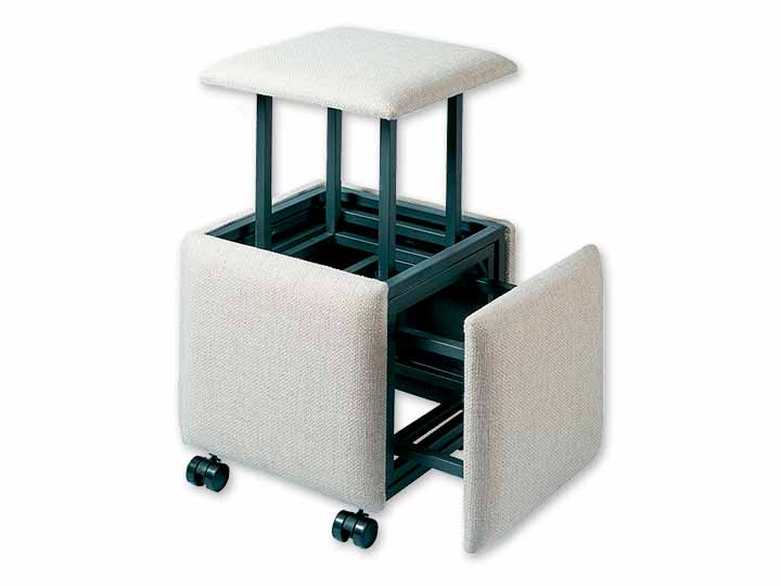 5ｉｎ1コンビネーションスツール（5脚組）アイボリー_2