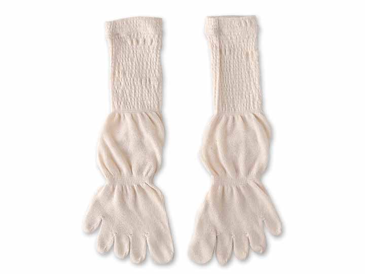 予約　シャーリング五本指ソックス　Ｍ22−24CM／キナリ