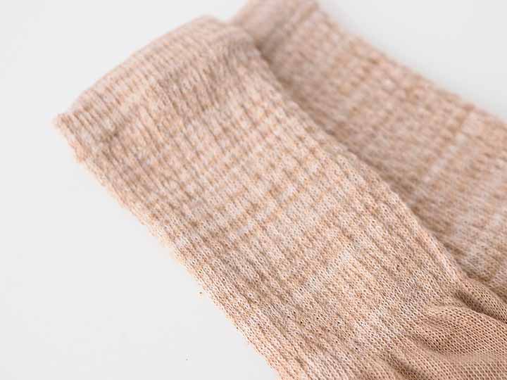 予約　シャーリング五本指ソックス　Ｍ22−24CM／茶_2