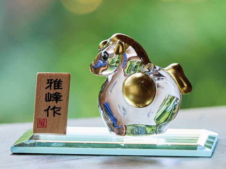 キラッと光る 金彩手作り福午_2