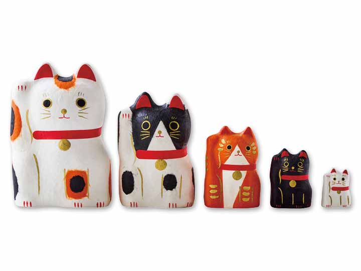 はりこーシカ　招き猫　柄