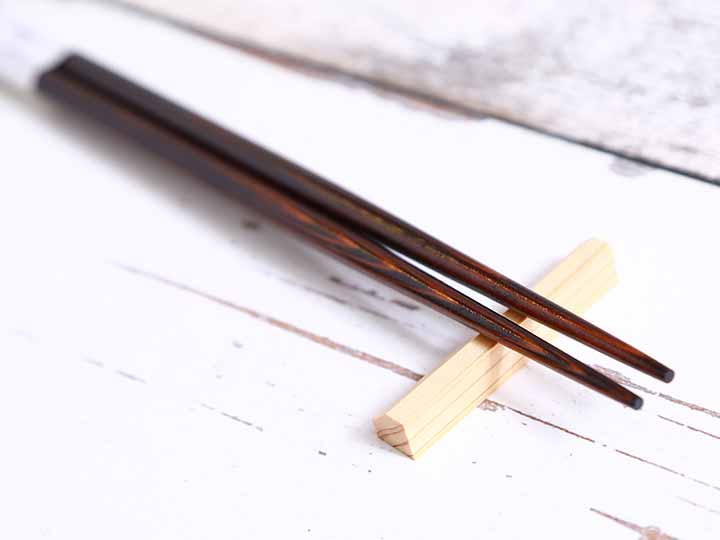 予約　ふきうるし・ひのき箸　生漆23CM_4