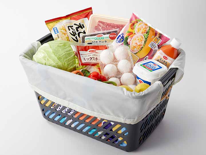 予約　レジャーにも使えるお買い物バッグ　北欧調フラワー_4