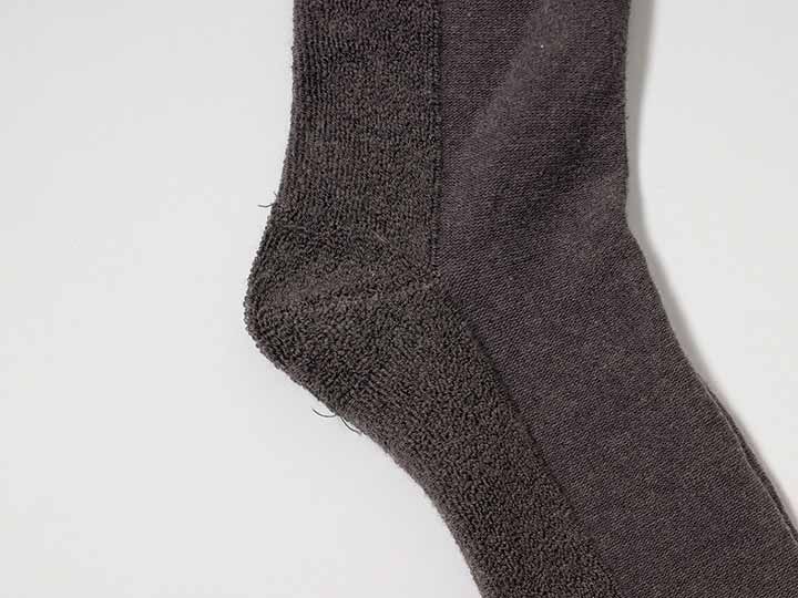 予約 インド産オーガニックコットンゆったりレディース底パイルソックス_3