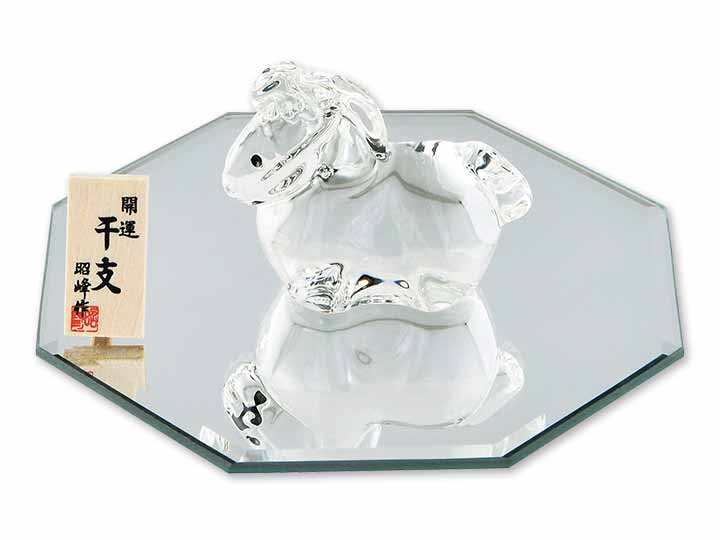 予約　開運干支　鏡瑠璃　午（八角鏡台付）