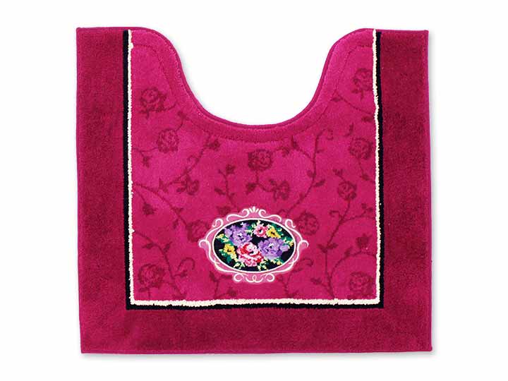 予約　シェニールロゼ　トイレマット　60×63CM　ピンク