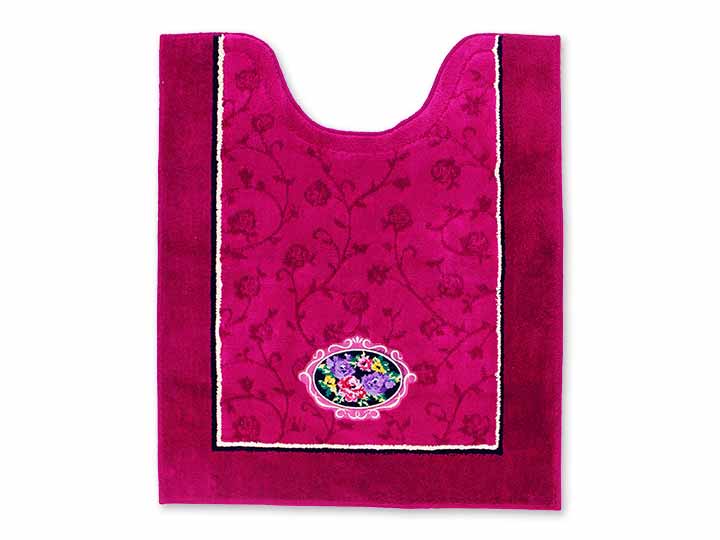 予約　シェニールロゼ　ロングトイレマット　80×67CM　ピンク