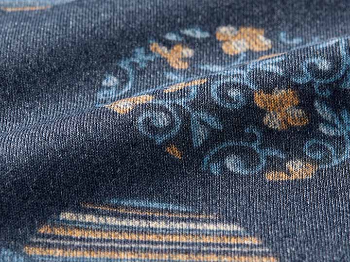 予約 和柄くつろぎもんぺ(まり柄ネイビー)M_4