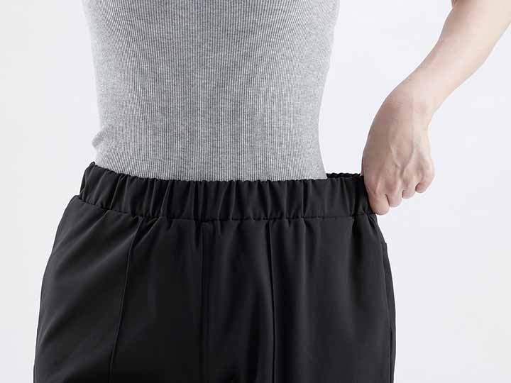 予約　裏起毛あったかレギパン　黒　Ｍ_2