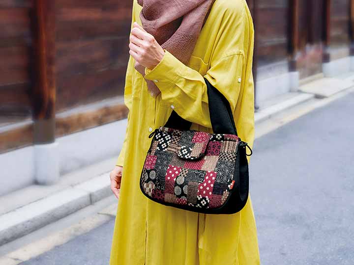 予約 日本製 布工房紡ぎ 和トート 黒_3