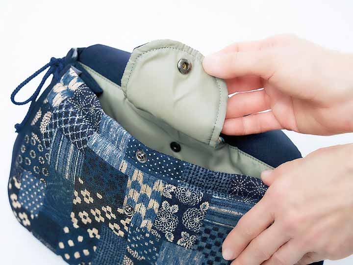 予約 日本製 布工房紡ぎ 和トート 紺_4