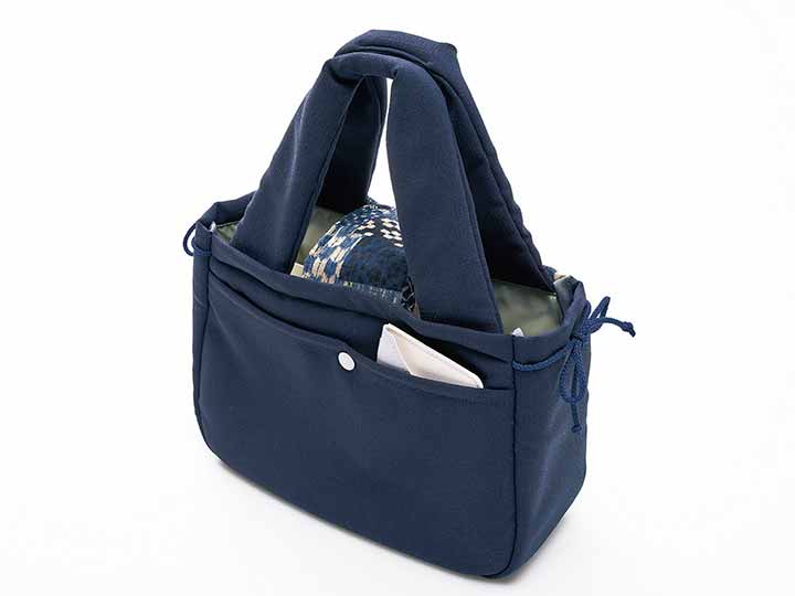 予約 日本製 布工房紡ぎ 和トート 紺_5