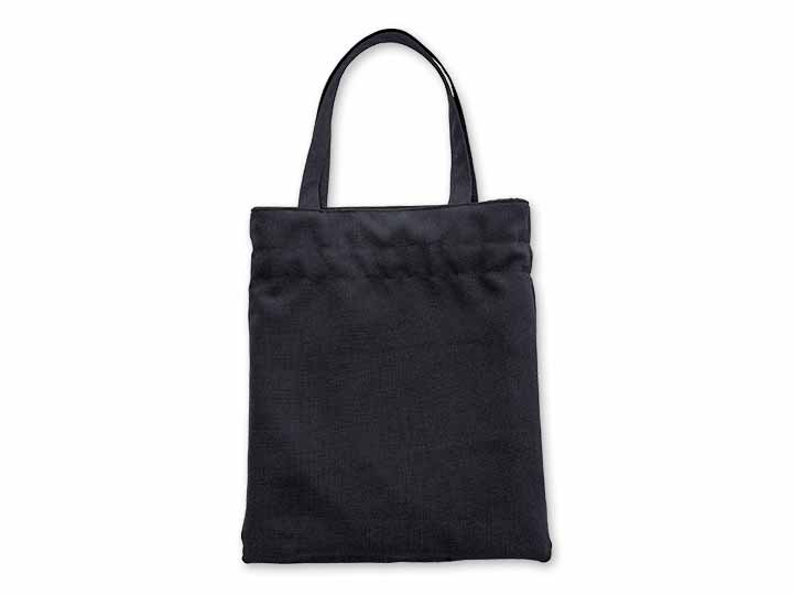 予約 日本製 布工房紡ぎ 和トートきんちゃく 黒_3