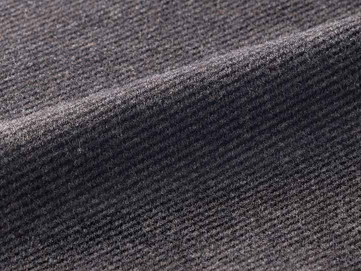 予約 eclaT style メランジキーネックロングベスト グレー系 M〜L_5
