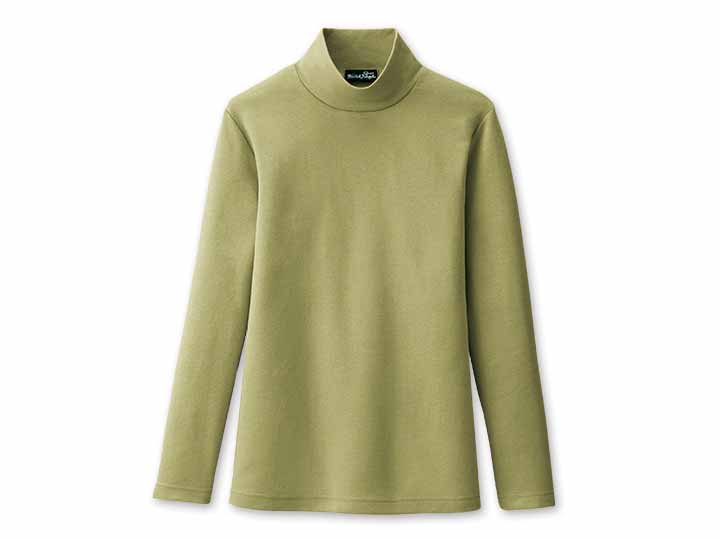 予約　あったか起毛着やせプルオーバー　オリーブ　ＬＬ