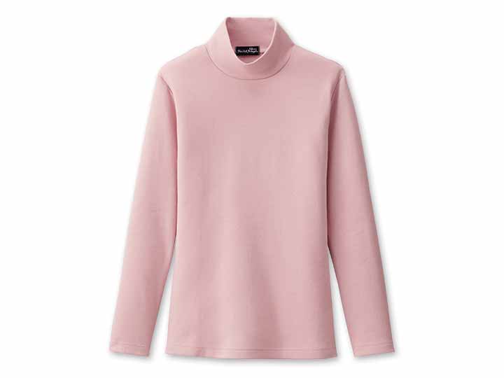 予約　あったか起毛着やせプルオーバー　ピンク　Ｍ